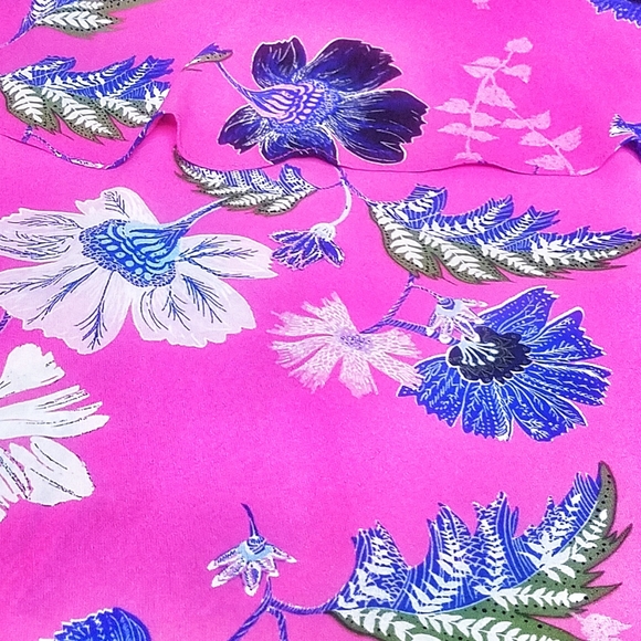 Rachel Roy | Hot Pink Floral Flounce Tank Top/Cami - Picture 3 of 8